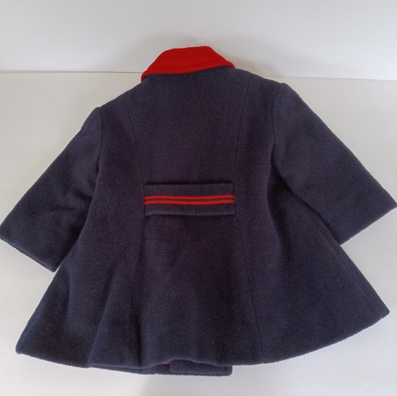 Vintage Rothchild USA Union Made wool Melton Fancy Coat + Brass Crested Buttons - Picture 8 of 14